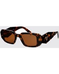 Prada - Acetate Sunglasses With Logo - Lyst