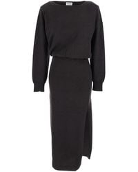 P.A.R.O.S.H. - Dress With Boat Neck - Lyst