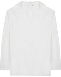 P.A.R.O.S.H. - P. A.R. O. H. Linen-Viscose T-Shirt For - Lyst