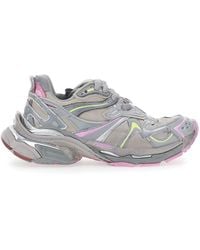 Balenciaga - Runner 2 Nylon Low-Top Sneakers With Leather Inserts - Lyst