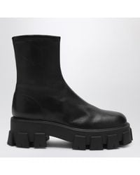 Prada - Stretch Nappa Monolith Ankle Boots - Lyst