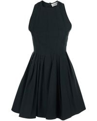 Sportmax - 'Xara' Dress With Round Neckline And Pleated Design - Lyst