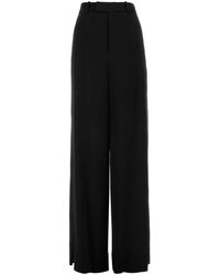 Saint Laurent - Satin Wide-Leg Pant - Lyst