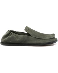Loewe - Flex Suede Leather Loafers - Lyst