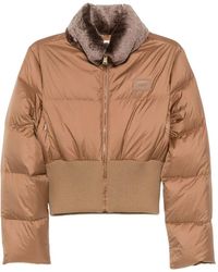 Fendi - High Collar Zip Front Jacket - Lyst
