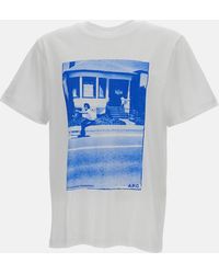 A.P.C. - Short-Sleeve T-Shirt With A Print - Lyst
