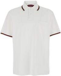 Gucci - Polo Shirt Cotton With Web Detail T-Shirts - Lyst