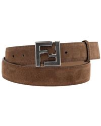 Fendi - Belt With Ff Buckle Closure - Lyst