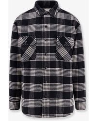 Celine - Quilted Overshirt Wool Shirt - Lyst