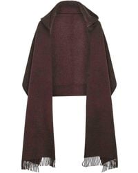 Brunello Cucinelli - Wool And Cashmere Hooded Scarf - Lyst