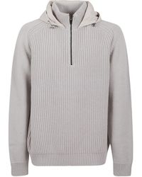 Herno - Resort Hooded Wool Sweater - Lyst