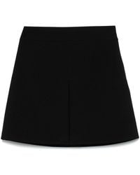 Celine - Wool Mini Skirt - Lyst