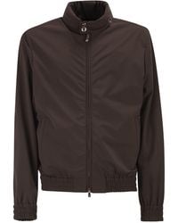 Brunello Cucinelli - Nylon Jacket With Membrane And Detachable Hood - Lyst