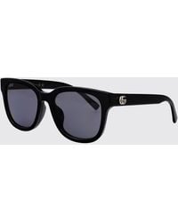 Gucci - Cat-Eye Acetate Sunglasses With Gg Monogram And Dark Lenses - Lyst