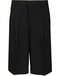 Ami Paris - Ami Wide-Leg Bermuda Shorts - Lyst