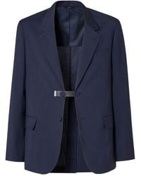 Fendi - Wool Canvas Single-Breasted Blazer - Lyst