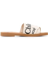 Chloé - Woody Flat Sandals - Lyst
