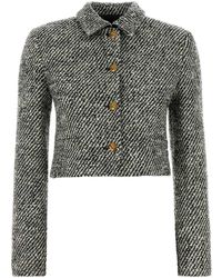Versace - Two-Tone Responsible Wool Bouclé Loop Jacket For - Lyst