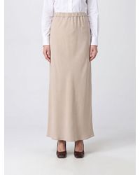 Max Mara - High-Waisted Silk Crêpe Pencil Maxi Skirt With Elasticated Waist - Lyst
