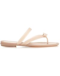 Ferragamo - Vara Flip-Flops With Jelly Bow - Lyst