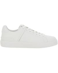 Balmain - 'B-Court' Low Top Sneakers With Logo Patch On The Tongue - Lyst