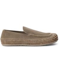 Loewe - X Paula's Ibiza Rio Suede And Raffia Loafers - Lyst