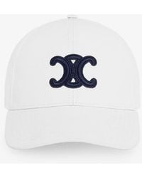 Celine - Triomphe Cotton Hat - Lyst