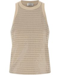 Brunello Cucinelli - Cotton Tank Top - Lyst