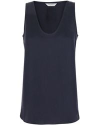 Max Mara - Solid Scoop Neck Top - Lyst