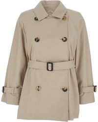 Max Mara - Trench Coat Calle Cotton Polyester - Lyst
