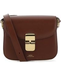 A.P.C. - Leather Grace Mini Crossbody Bag - Lyst