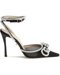 Mach &amp; Mach - Mach & Mach Double Bow Satin Pumps - Lyst
