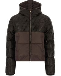Fendi - Ff Nylon Down Jacket - Lyst