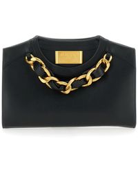 Balmain - Pouch With Logo Plaque On The Front And Crewneck Effect - Lyst