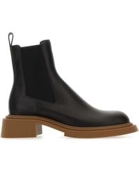 Loewe - Leather Chelsea Ankle Boots - Lyst