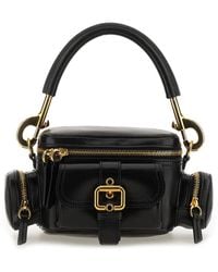 Chloé - Small Double Carry Leather Bag With Multipocket Detail - Lyst