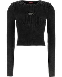 DIESEL - Slate Cotton M-Anchor T-Shirt - Lyst