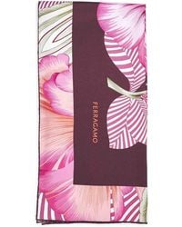 Ferragamo - Brezza Print Silk Twill Scarf - Lyst