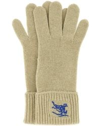 Burberry - Leather Gloves - Lyst