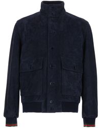 Gucci - Leather Jacket With Buttons - Lyst
