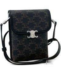 Celine - Triomphe Canvas Pouch - Lyst