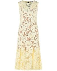 Self-Portrait - 'Crochet' Polyester Dress - Lyst