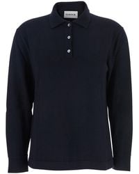 P.A.R.O.S.H. - Polo Shirt With Classic Collar And Long Sleeves - Lyst