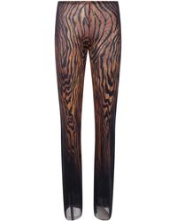 Jean Paul Gaultier - Mesh Trouser Printed "Wood" - Lyst
