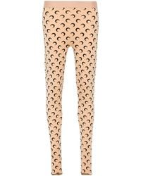 Marine Serre - "Moon" Printed Jersey Leggings - Lyst