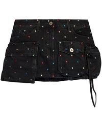The Attico - Denim Skirt - Lyst