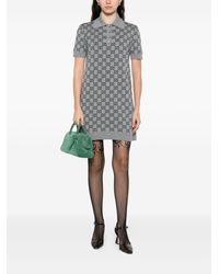 Gucci - Gg Wool Polo Dress - Lyst