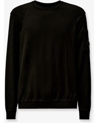 C.P. Company - C.P.Company Cotton Sweater With Iconic Detail - Lyst