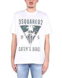 DSquared² - D2 Caten's Beach T-Shirt - Lyst