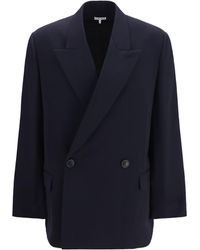 Loewe - Jacket Double-Breasted Wool-Blend Merino Wool (Ovis Aries) - Lyst